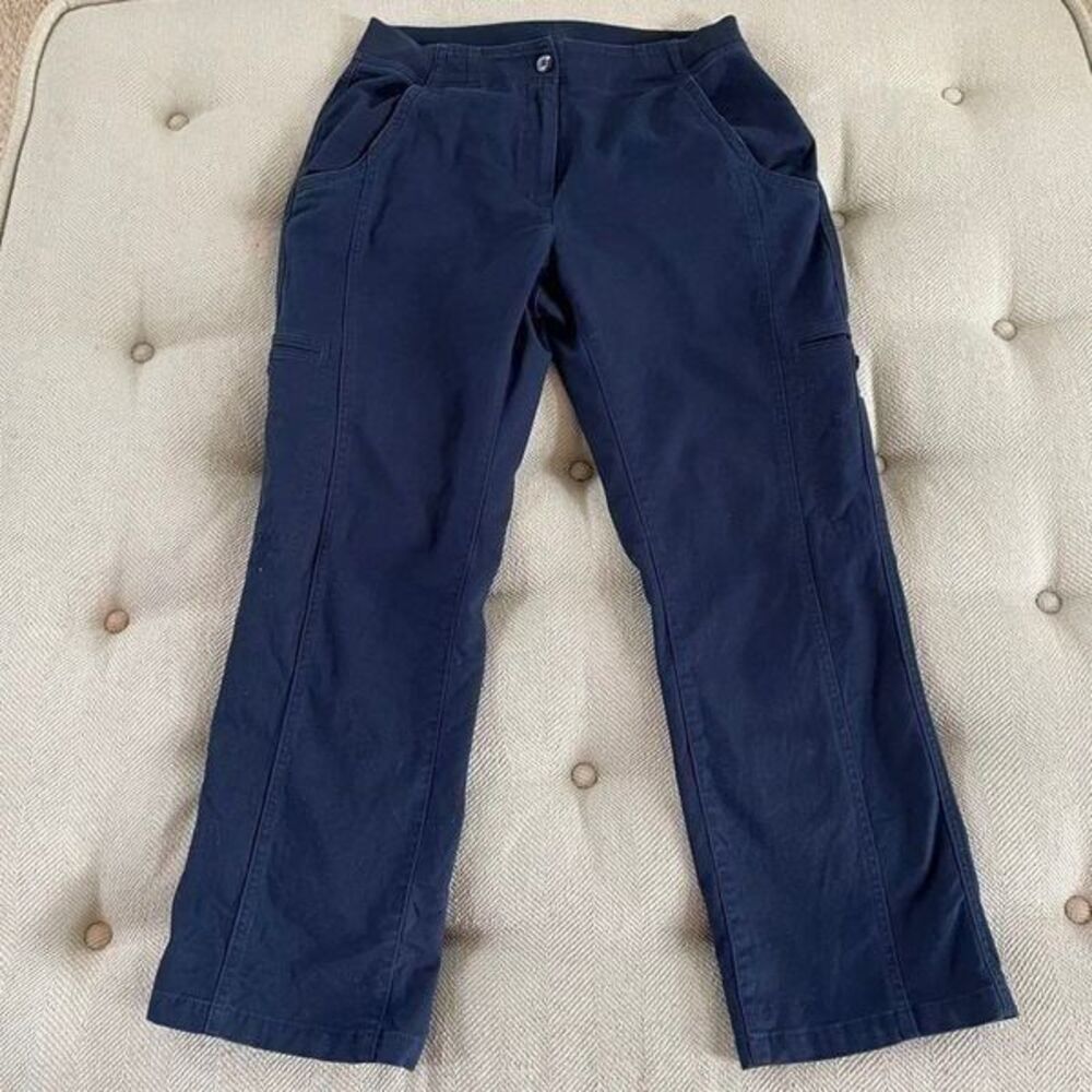 LL Bean Navy Blue Classic Fit Pants 10P Petite